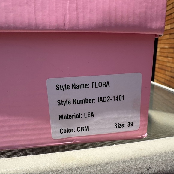 New Free People Intentionally Blank Iris Garden Heels Shoes Cream 39 - Picture 7 of 17